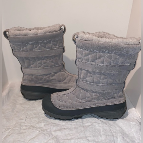 Women’s COLUMBIA Flurry Omni-heat Pull on winter Boot in‎ light gray size 8 - Picture 4 of 14